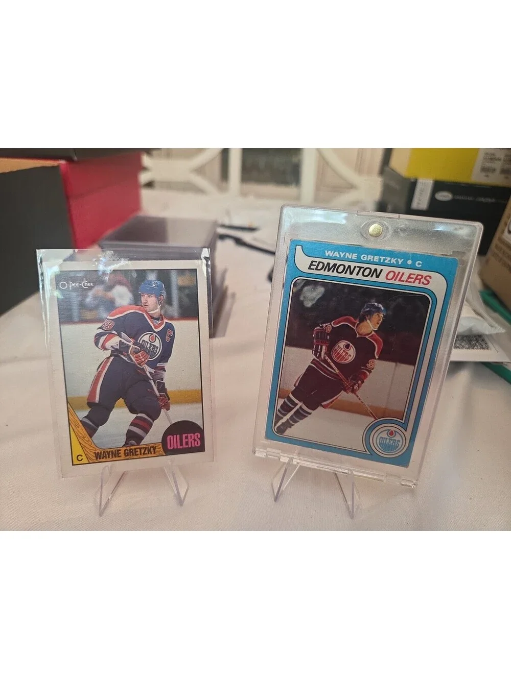 Wayne Gretzky Topps Rookie & 1988 O PEE Chee 2 Card Lot The Great One Oilers
